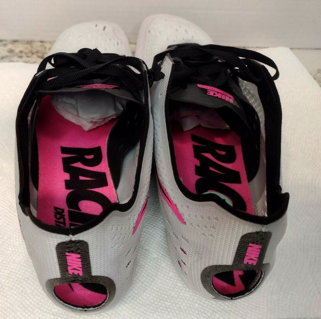 Nike Zoom‎ Victory Elite 2 Track Cleats 835998-002 Grey Pink Black Size 12.5 Nike Zoom Victory Elite 2 Track Spikes Gray Pink Black  main image 3