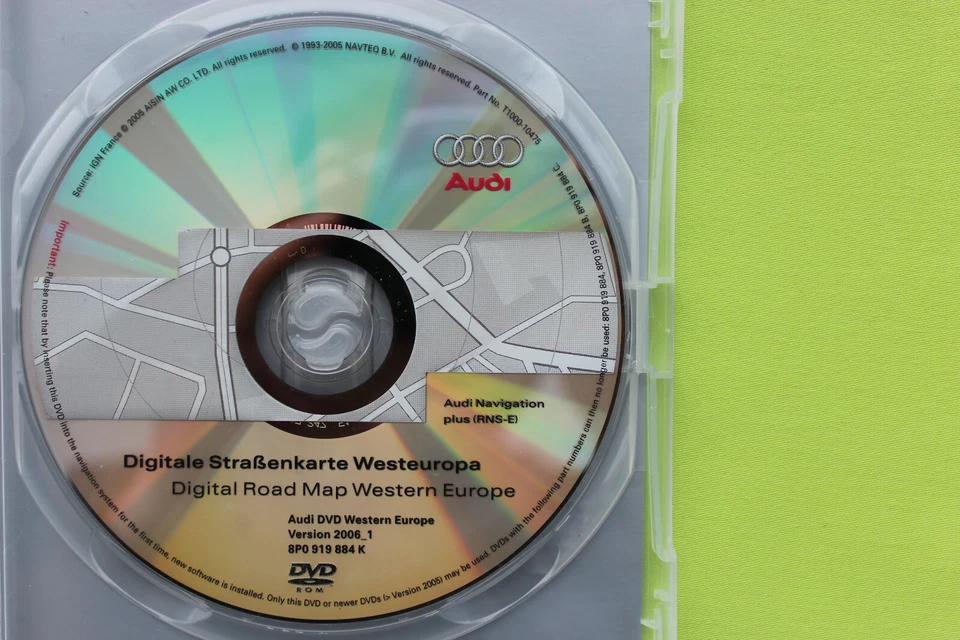 AUDI DVD NAVIGATION DEUTSCHLAND + EUROPA VERSION 2006 _ 1 RNS-E A3 A4 A6 TT R8 - Bild 3 von 3