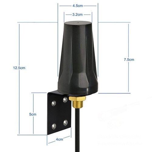 4G LTE Outdoor Bracket Antenna SMA 3m For Huawei B683 E5172 B311 B970B B260 B311 - Picture 3 of 10