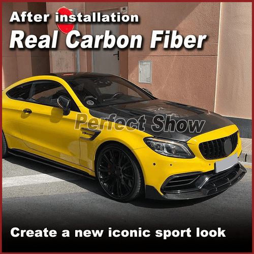 Alerón delantero de carbono para Mercedes C205 A205 C63 AMG Coupe 15-18 - Imagen 3 de 13