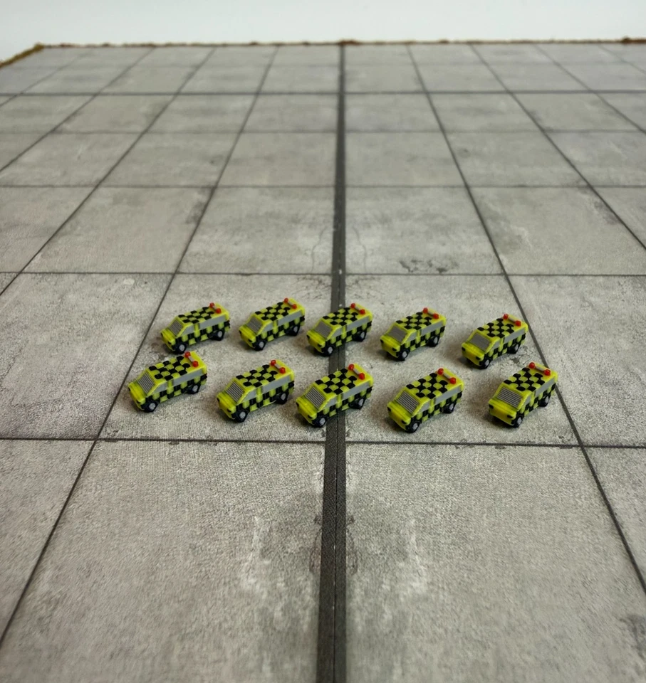 für Herpa Wings 1:500 / 1:400 10x Follow Me Car GSE / Airport Accessoires