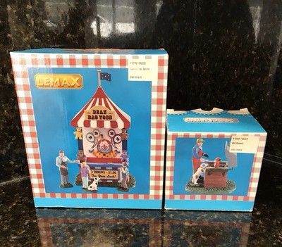 Lemax Bean Bag Toss Table Accents Retired 93392 Summer Carnival Village BBQ