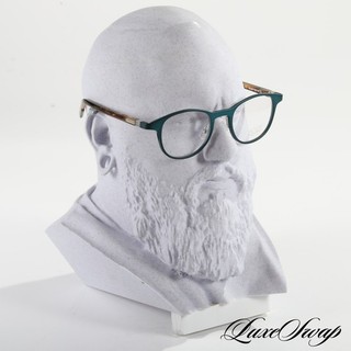 NWOB Alium Hand Made in France The Gear 1 Aluminum Teal Tortoise Glasses Frames