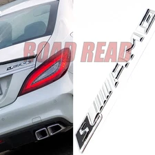 Chrome Black For S AMG Edition Emblem Rear Trunk 3D Decal Sticker Badge Sport