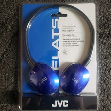 JVC HA-S160-A On-Ear Foldable Stereo Headphones Blue 3.5mm Jack