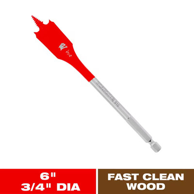 3/4 In. X 6 In. High Speed Steel Speedemon Spade Drill Bit