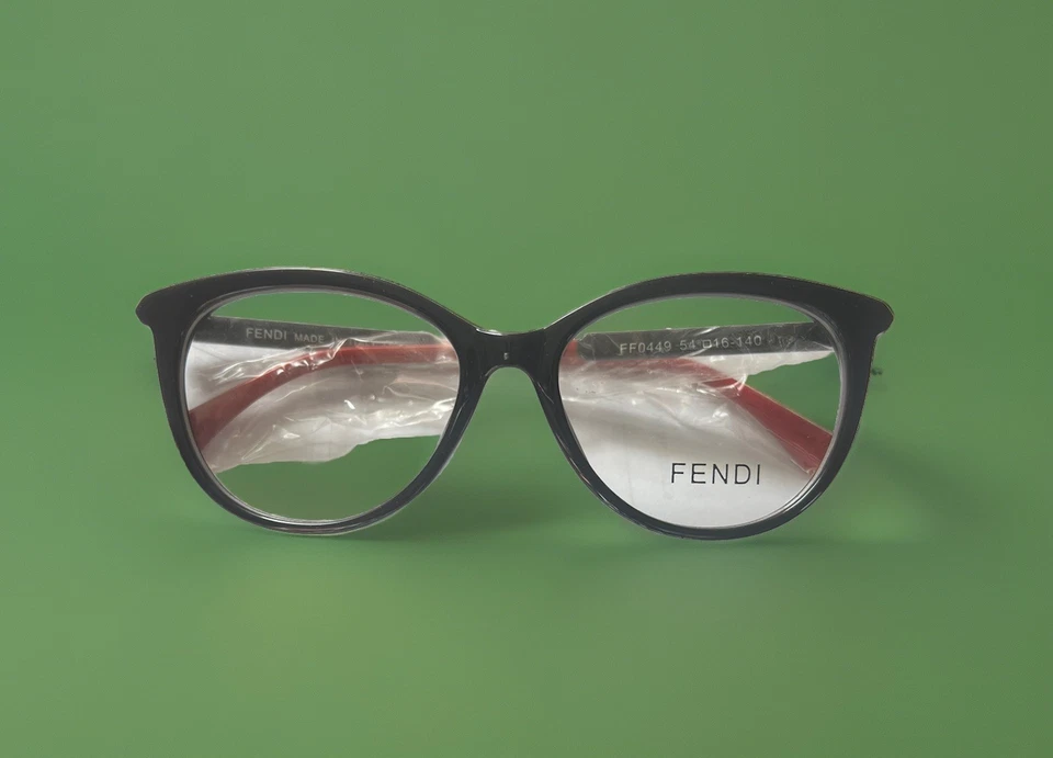 Fendi Eyeglasses Frame, Black&red , 54,16,140,unisex (Sale Price).Nice Quality - Image 3 of 4