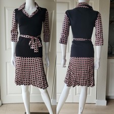 Bebe Size Medium Vintage Y2k Silk Blend Midi Shirt Dress