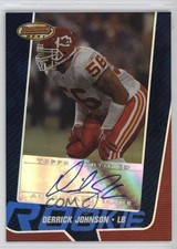 2005 Bowman's Best Rookie Blue 37/299 Derrick Johnson #162 Auto 9td