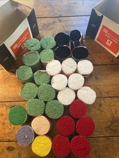 Lot Vintage Spinnerin Acrylic Rug Hooking Cut Yarn w/box 30 Packs Mixed Colors