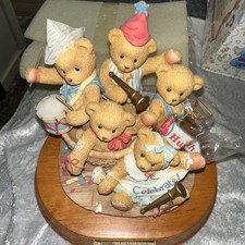 Cherished Teddies Strike Up The Band 5 Year Anniversary 205354 1996, NIB VTG