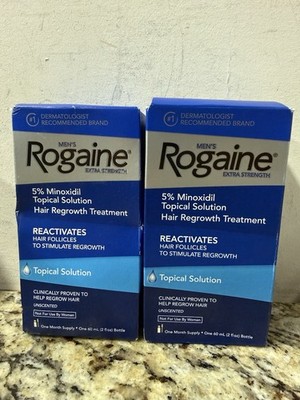 Rogaine Extra Strength Mens 1 Month Supply Topical X 2 - EXP 12/2027+