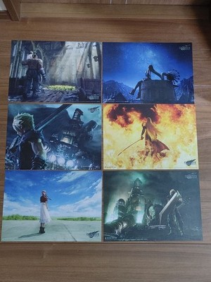 Final Fantasy 7 Remake Placemat Set 6 Pieces Lunch Mats Waterproof New