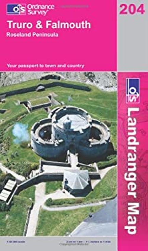 Truro Y Falmouth, Roseland Peninsula Libro en Rústica Ordnance Survey