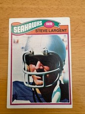 1977 Topps Steve Largent rookie card; Seahawks HOFer; excellent condition. rookie card picture