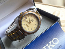 Seiko SQ 50 Titanium Two-Tone Quartz Date Men