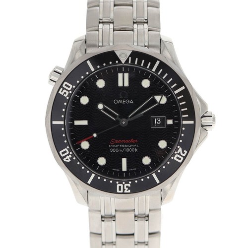 OMEGA 212.30.41.61.01.001 Seamaster 300 Date Quartz Men's Watch From Japan G0611