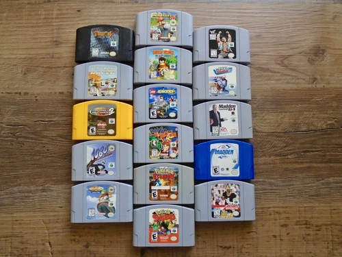 HUGE Lot of 16 N64 games, Authentic Nintendo 64 TESTED mario kart pokemon