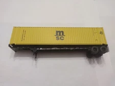 Athearn HO  45' Container/Chassis, MSC/Matson, Very Rare.