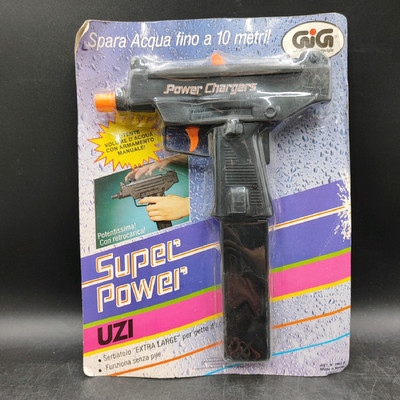 SUPER POWER LARAMI GIG WASSERPISTOLE WATERGUN BLISTER Automatic Uzi