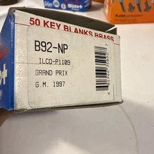 Lot of 10 - Ilco-P1109 B92-NP GM Grand Prix Key Blanks NOS USA MADE!