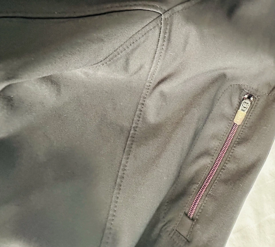 Chaqueta Merrell Mujer Grande Negra Softshell Exterior Púrpura Cremallera Foto 4 de 4