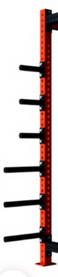 #ad TROY BARBELL amp; FITNESS POWER CAGE BLACK OLYMPIC 8quot; PAIR STORAGE WEIGHT HORNS $79.95