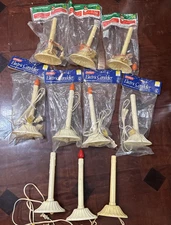 Lot of 10 Vintage Single Drip Electric Candolier Lights Candles Christmas Decor