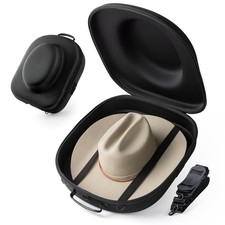 Cowboy Hat Travel Case   Crushproof Carrier for Cowboy, Panama  Tweed Hat