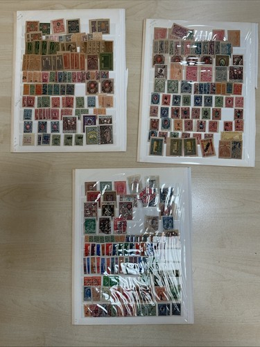 Vintage Russian Stamps Mint And Used 1800’s Onward Unchecked On 3 Pages J933