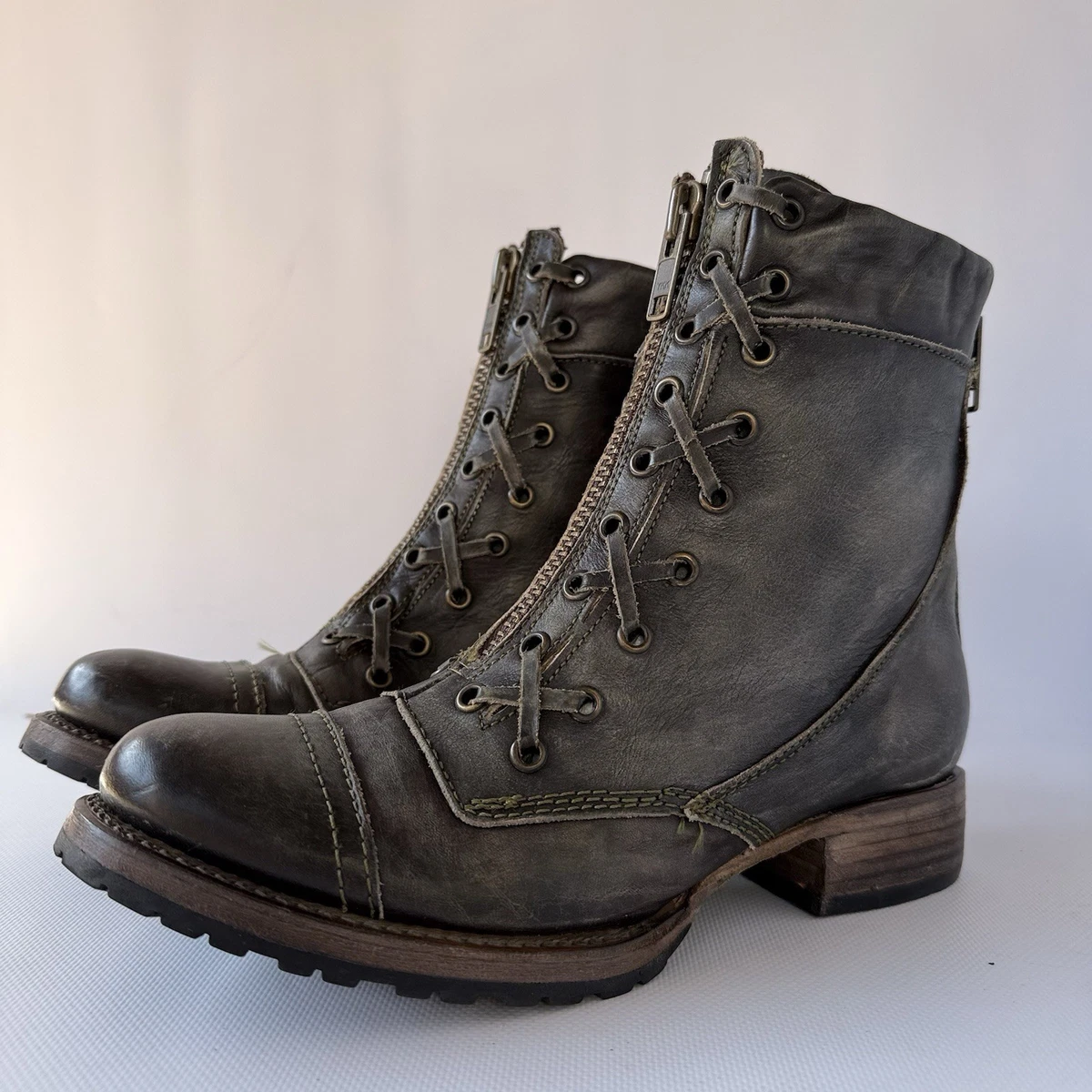 Impact 656 Cognac | bottine à lacets marron automne hiver - TROIS PAR 3