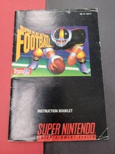 Super Nintendo Super Play Action Football instruction booklet, 1992