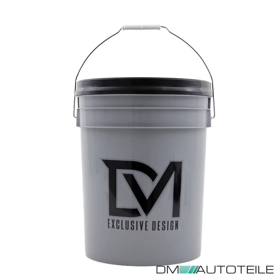 DMED XXL 20 Liter Car Auto Wasch Eimer mit Sieb und Deckel Grau Wascheimer KFZ - Bild 2 von 4