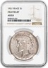 1921 High Relief $1 Silver Peace Dollar NGC AU53 About Uncirculated Key Date Philadelphia Peace