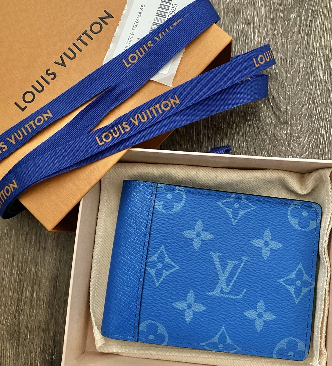 Louis Vuitton Blue Wallets for Men for sale | eBay