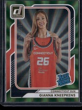 2026 Donruss WNBA #99 Gianna Kneepkens Green Laser #/399