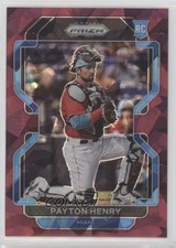 2022 Panini Prizm Tier III Burgundy Cracked Ice 7/25 Payton Henry #267 10k8