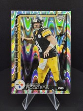 2025 Topps Chrome Aaron Rodgers Raywave Refractor Pittsburgh Steelers #255 Base