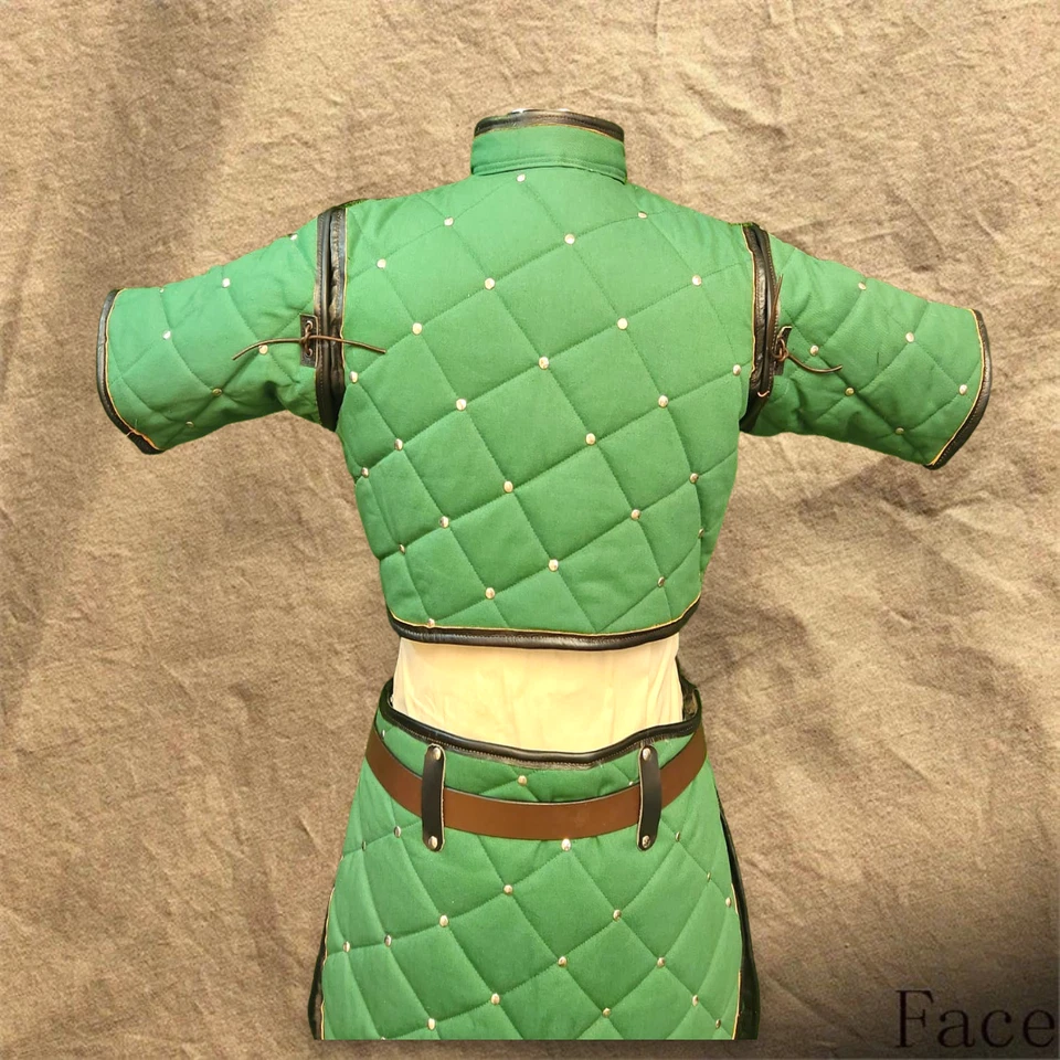 Armadura acolchada medieval Gambeson para LARP, cosplay, recreaciones larp Foto 4 de 4