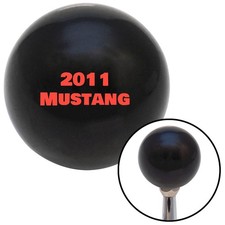 Red 2011 Mustang Black Shift Knob W M16x1.5 Insert Shifter Auto Manual Custom