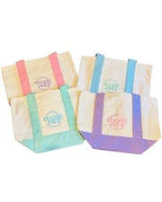 Trader Joe's Mini Pastel GREEN Canvas Tote Bag 1 tote bag 