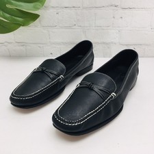 Cole Haan Grand Penny Loafer Women's 8 B Black Leather Slip On Shoes Flat