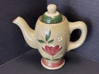 Vintage Stangl Coffee tea Pot & Lid Magnolia Flower Pattern  6” mini
