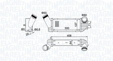 Ladeluftkühler MAGNETI MARELLI 351319204340 für PEUGEOT 307 Break 3E 3A SW 3H N2