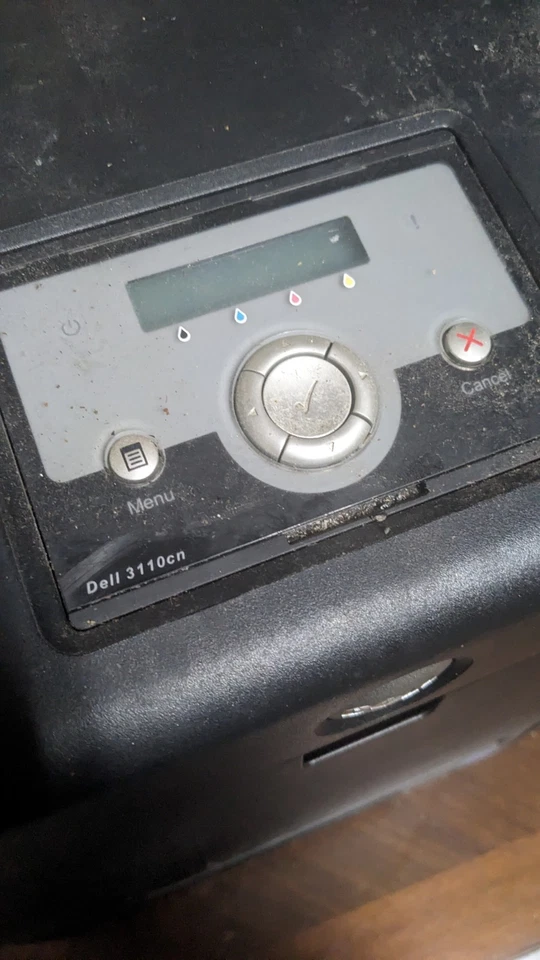 Dell 3110cn Color LaserJet Workgroup Printer Ethernet USB 600dpi 30ppm PF019 - Image 2 of 4