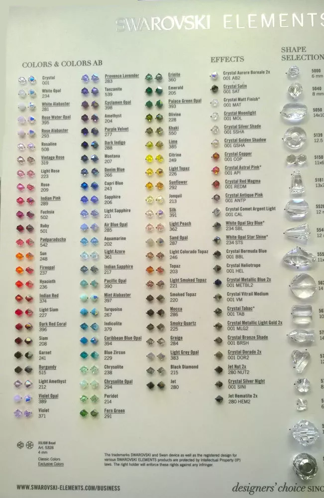 100 Swarovski Crystal Beads 5328 bicone 50 colors Wholesale Price JCE11