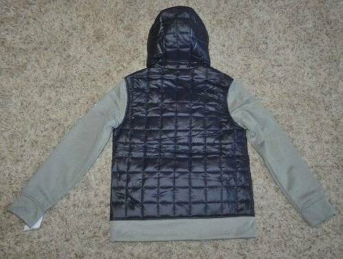 Boys Jacket ZeroXposur Hooded Hybrid Puffer Weather Resistant Blue Coat-sz 10/12 - Afbeelding 6 van 6