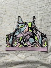 Justice Collection Graphic Bralette Girls Size XL Pink