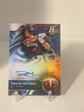 Tanner Schobel 2023 Bowman Platinum Top Prospect AUTO Blue /150 #TOP-2. A88