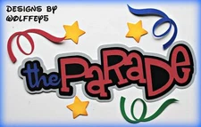 CRAFTECAFE DISNEY TITLE paper piecing premade scrapbook diecut piece WOLFFEY5 3D